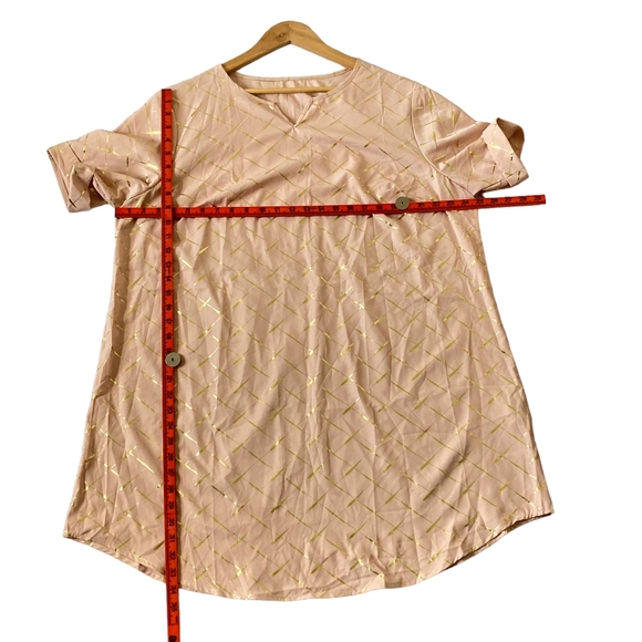 Pre-loved Shein Curve Women's Baby Pink Tunic Dress with Detachable Size 2XL - Picture 9 of 13